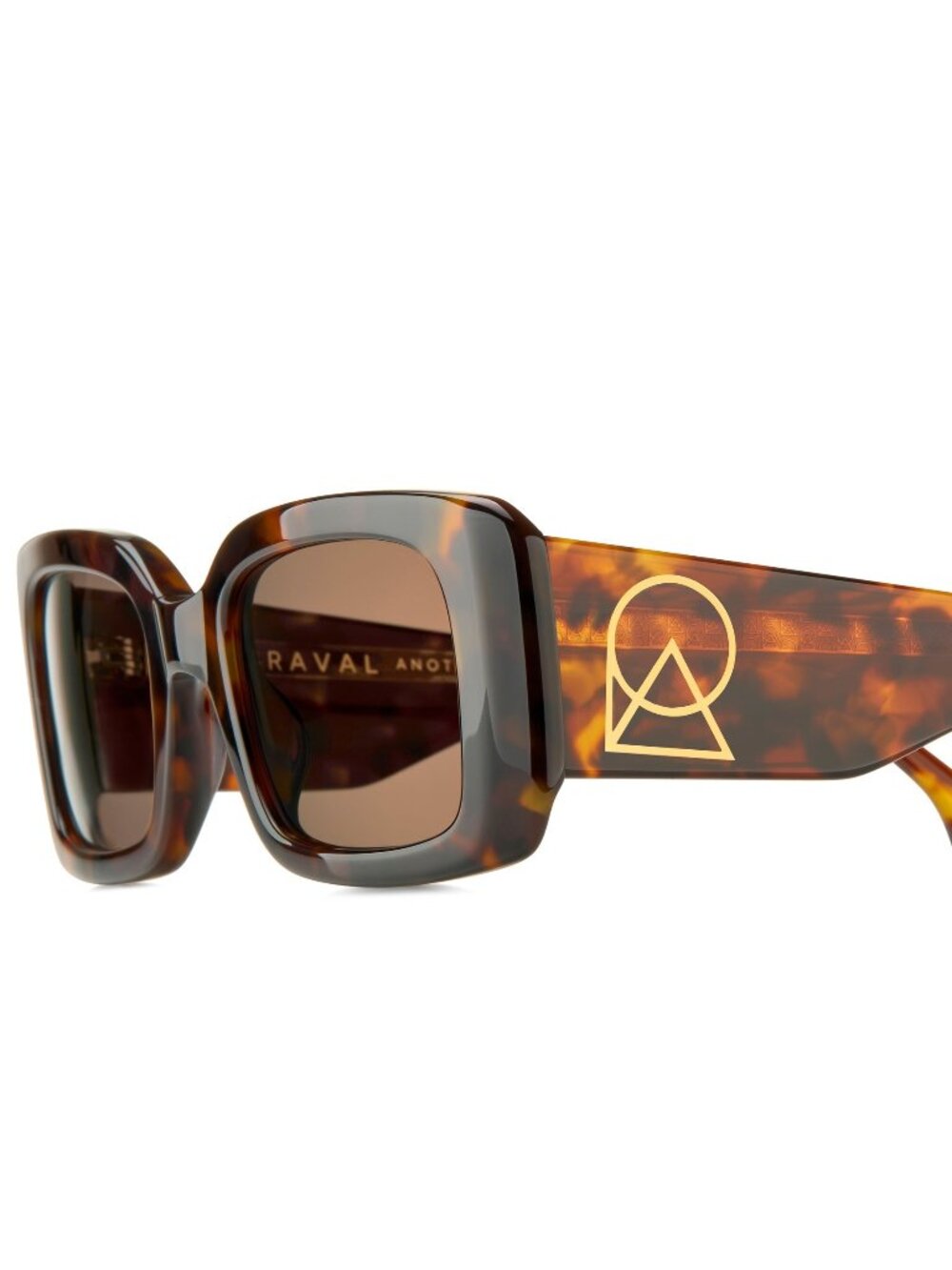 New Raval Eyewear Unisex Sunglasses Havana Square Brown Lens Acetate Frame BUT